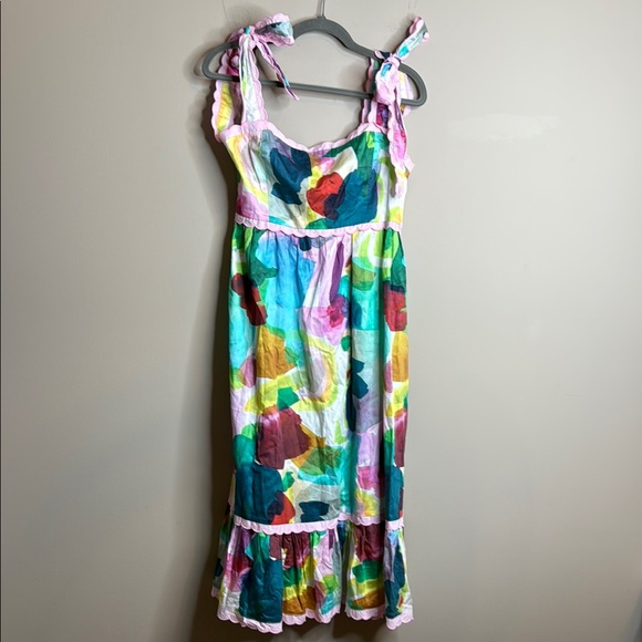Stellah Dresses & Skirts - Stellah ABSTRACT TIE MIDI DRESS